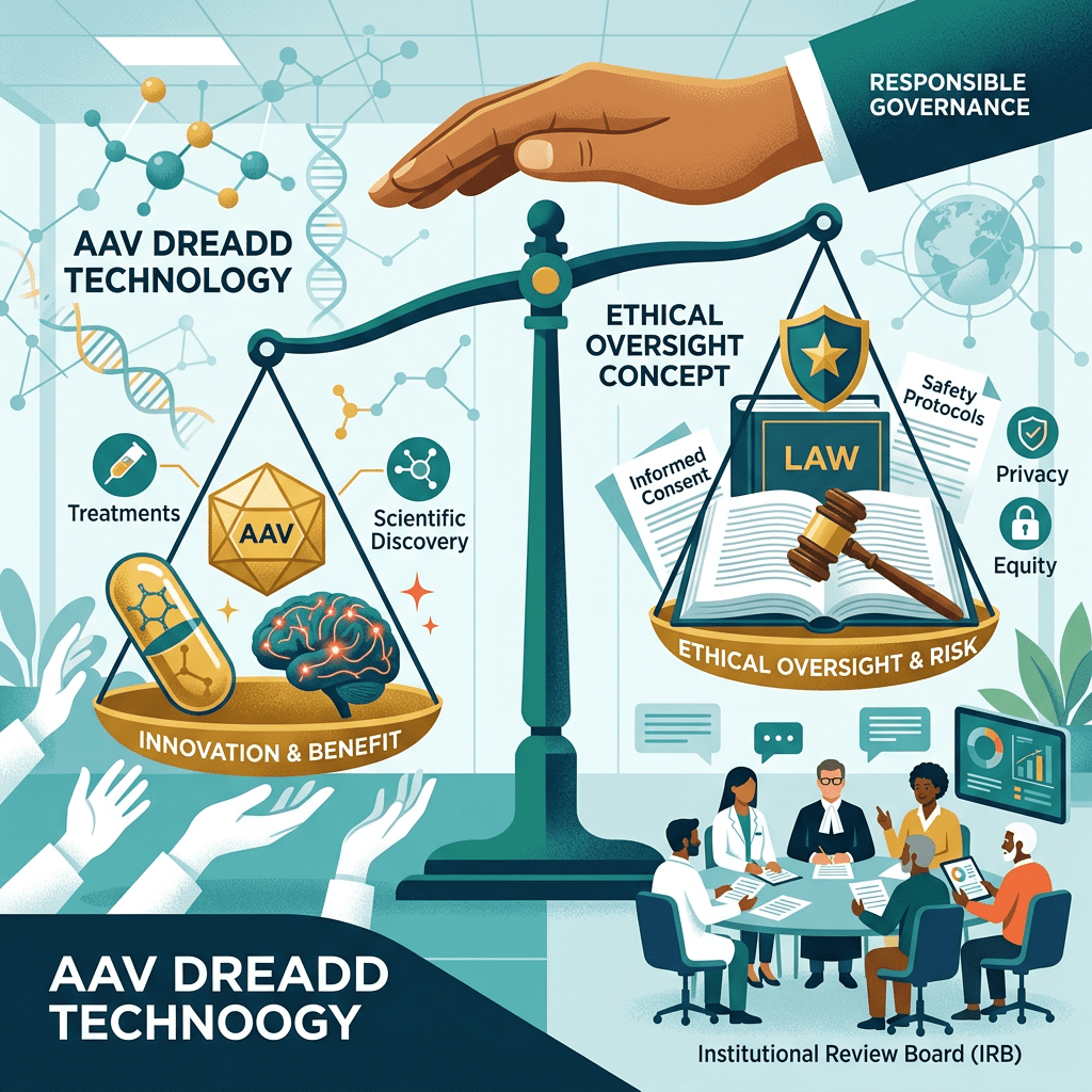 AAV DREADD technology balanced against ethical oversight and risk